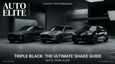 Matte vs. Satin vs. Gloss: Which Finish Best Suits Your Luxury SUV?
