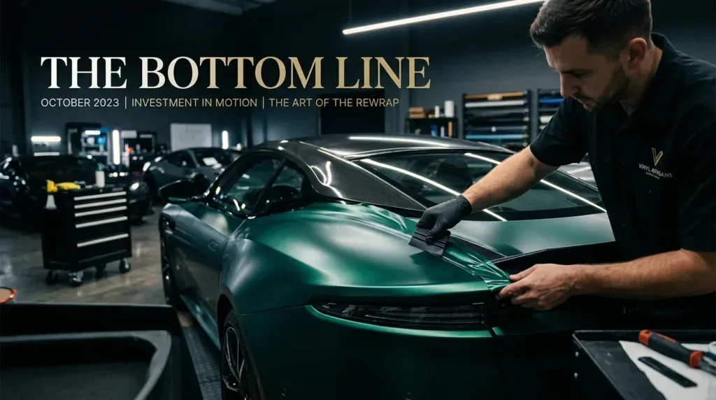 For this article, select a creative concept directly related to the topic, and create visuals with cinematic quality and the aesthetic of an editorial magazine cover, ensuring each composition is unique and distinct. The visuals must be in landscape format, with a 16:9 aspect ratio, and feature a wide, horizontal composition—vertical or square formats are strictly prohibited. Wide landscape format only, no portrait, no square.“The Bottom Line: Invest Wisely, Wrap Smart”