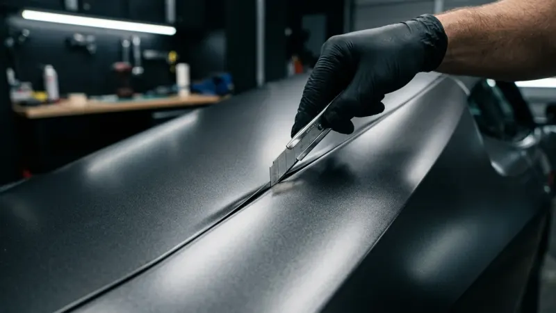 Mastering Precision Cuts: Advanced Trimming for a Perfect Car Wrap