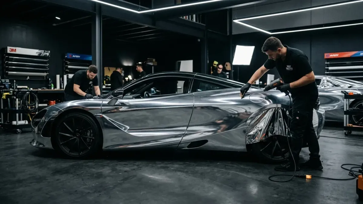 The Dazzling Challenge: A Comprehensive Guide to Installing Chrome Car Wraps